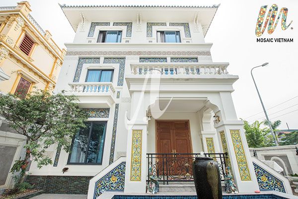 Gạch mosaic trang trí ngoại thất đẹp