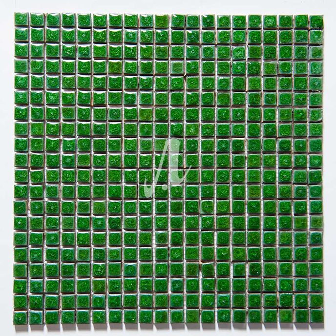 Gạch mosaic bể bơi xanh lá cây đậm