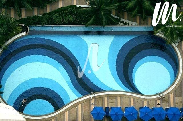 Gạch mosaic trang trí hồ bơi đẹp