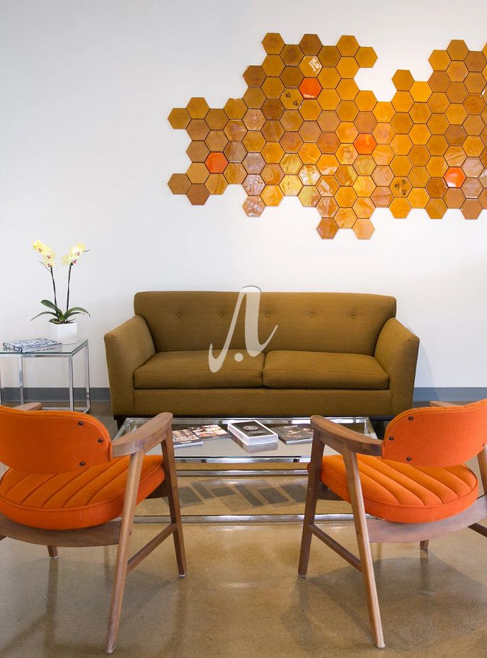 Gạch mosaic trang trí phòng khách