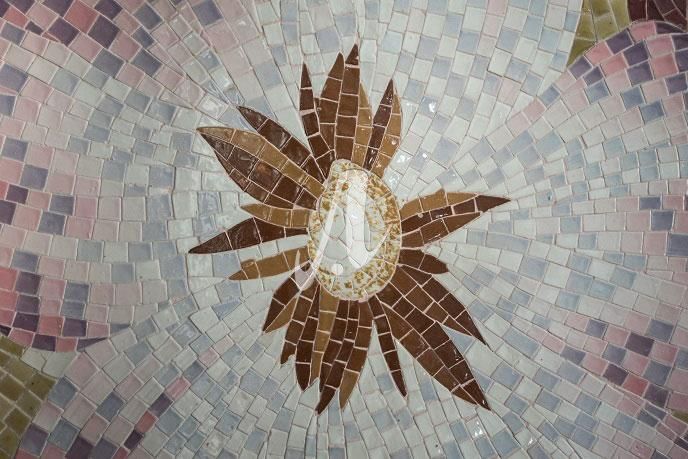 Gạch mosaic tranh Lavender Gạch mosaic tranh Lavender