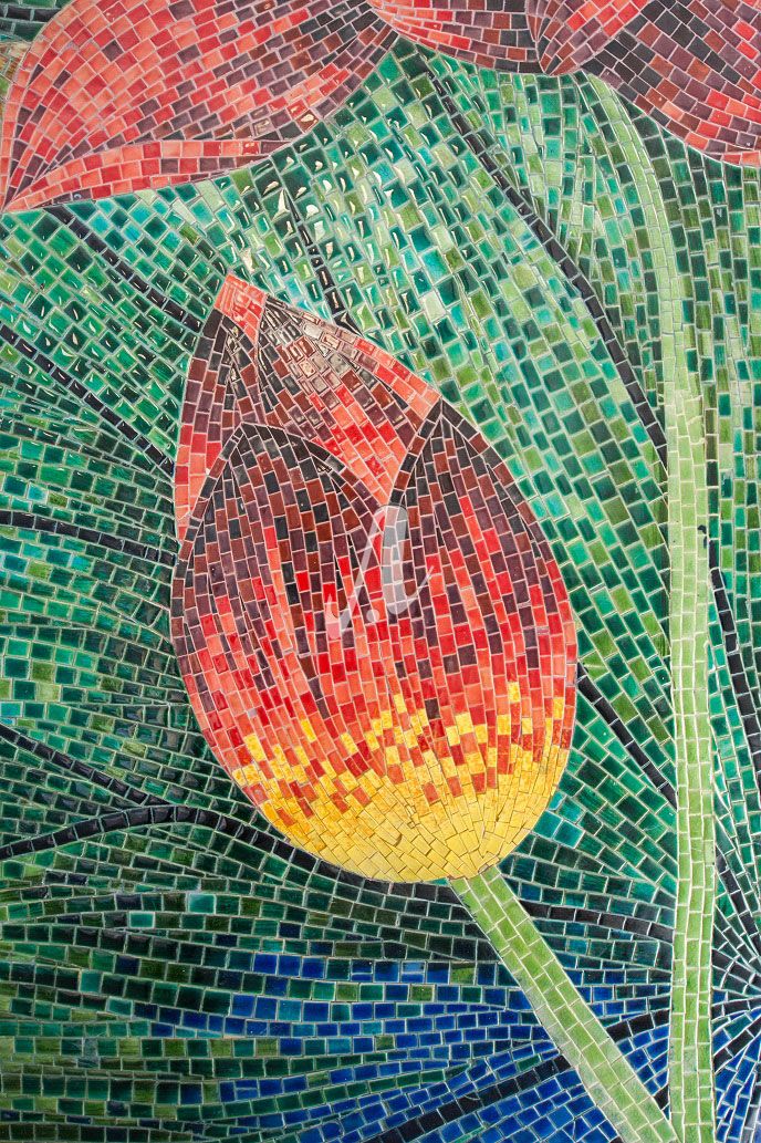 Gạch mosaic tranh Gạch mosaic tranh