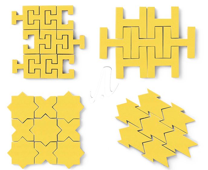 Gạch mosaic màu vàng