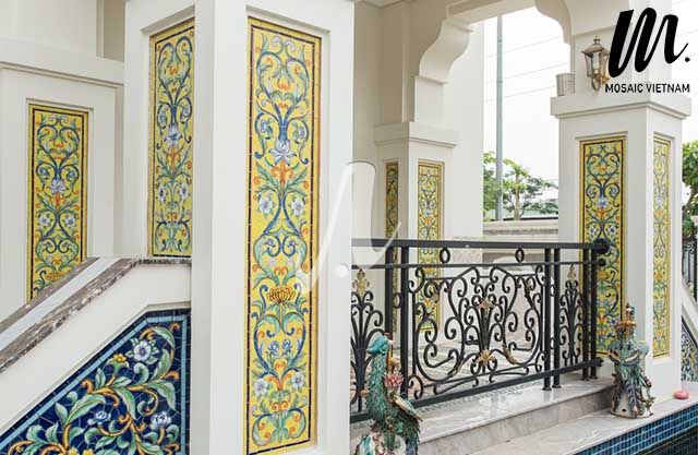 Gạch mosaic trang trí mặt tiền đẹp
