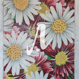 Tranh mosaic hình hoa cúc
