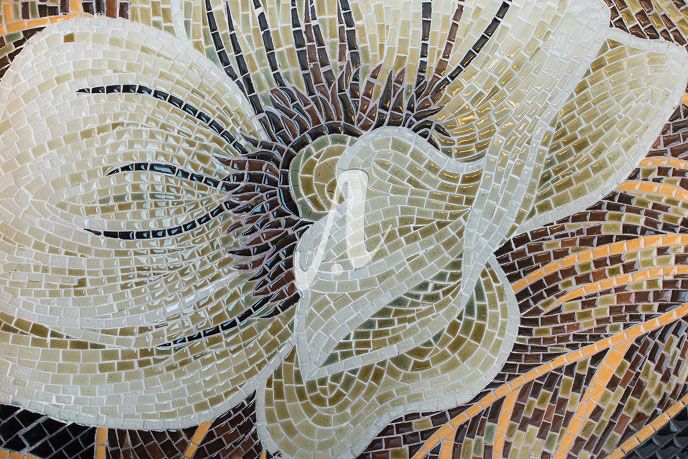 Tranh gốm mosaic Mùa thu vàng Tranh gốm mosaic Mùa thu vàng