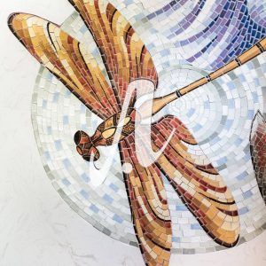 Tranh mosaic chuồn chuồn