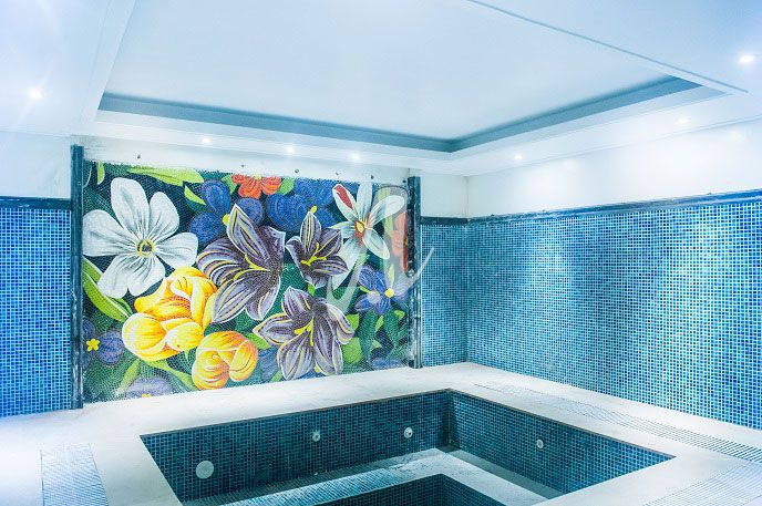 Tranh mosaic gốm Trăm hoa khoe sắc Tranh mosaic gốm Trăm hoa khoe sắc