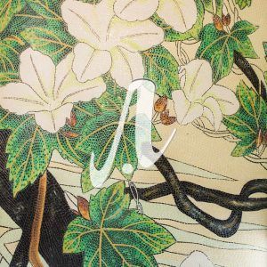 Tranh mosaic Hoa đại trắng