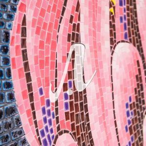 Tranh mosaic hoa tulip