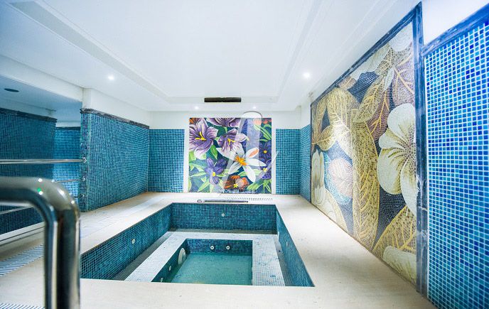 Tranh mosaic gốm trang trí hồ bơi đẹp Tranh mosaic gốm trang trí hồ bơi đẹp