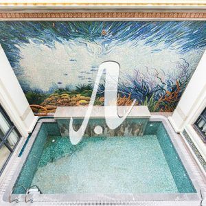 Tranh mosaic trang trí hồ bơi
