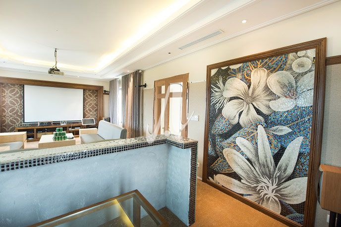 Tranh mosaic trang trí phòng khách Tranh mosaic trang trí phòng khách