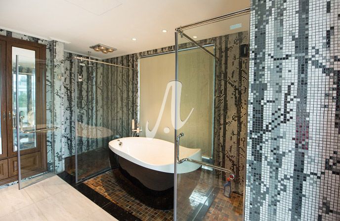 Tranh mosaic trang trí phòng tắm đẹp