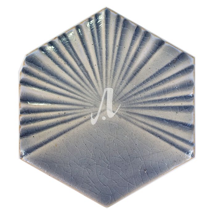 Gạch mosaic 3D hình lục giác màu xanh tím