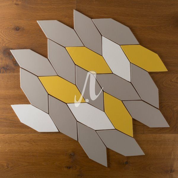 Gạch mosaic hình cọc rào