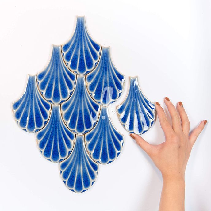 Gạch mosaic hình dẻ quạt