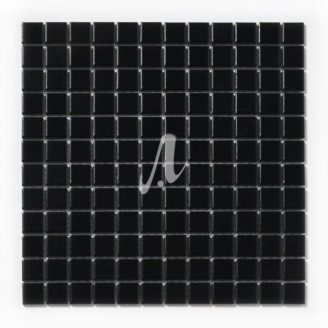 Gạch mosaic hình vuông màu đen