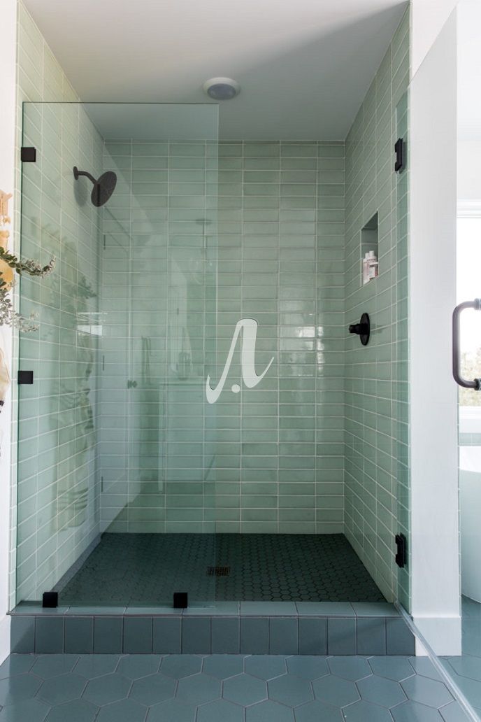 Gợi ý cách trang trí nhà tắm đơn giản mà đep với gạch mosaic họa tiết trơn