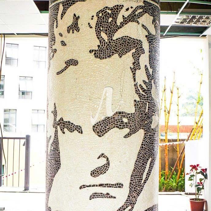 Tranh mosaic chân dung Beethoven