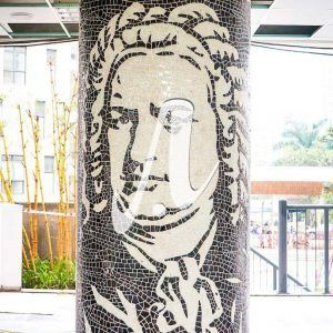 Tranh mosaic chân dung Bach