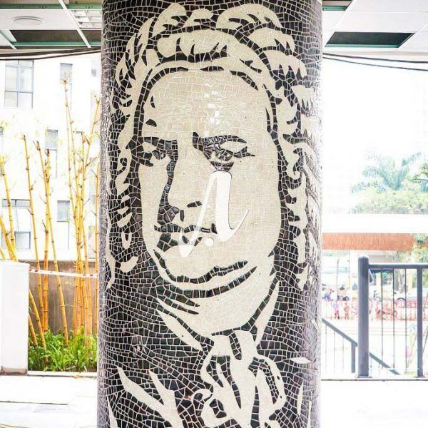 Tranh mosaic chân dung Bach