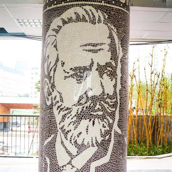 Tranh mosaic chân dung Tranh mosaic chân dung