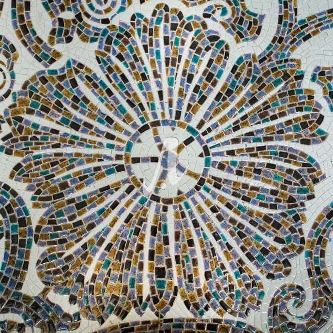 Tranh mosaic Cúc đại đóa