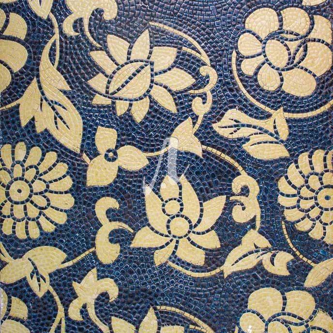 Tranh mosaic Hoa dây vàng