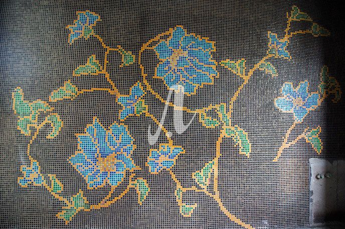 Tranh mosaic Hoa dây xanh Tranh mosaic Hoa dây xanh