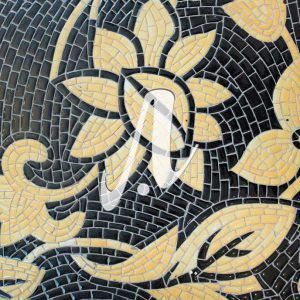 Tranh mosaic module Hoa dây vàng