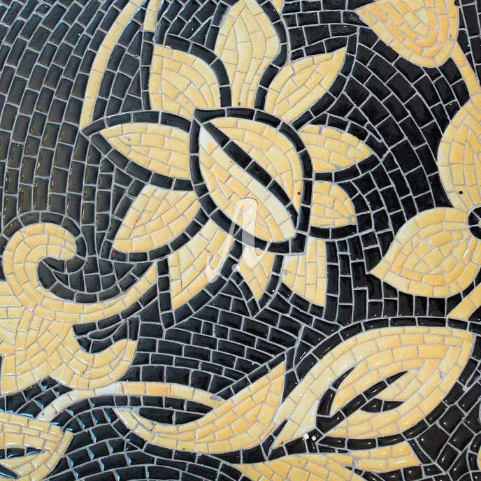 Tranh mosaic module Hoa dây vàng