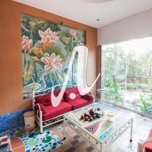 Tranh mosaic ốp tường phòng khách