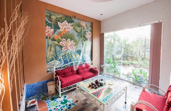 Tranh mosaic ốp tường phòng khách Tranh mosaic ốp tường phòng khách