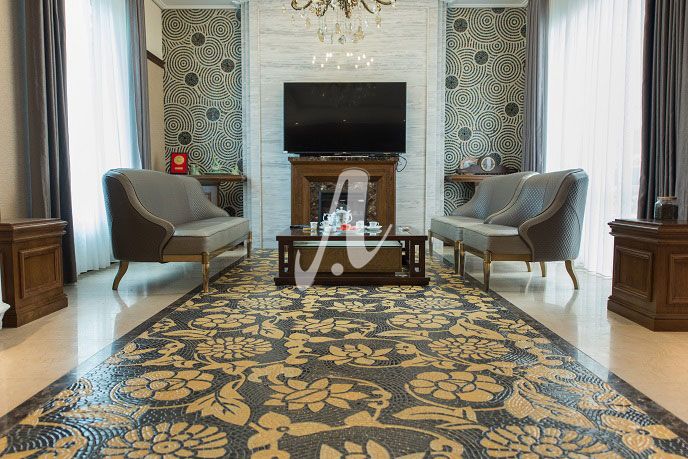Tranh mosaic trang trí phòng khách đẹp