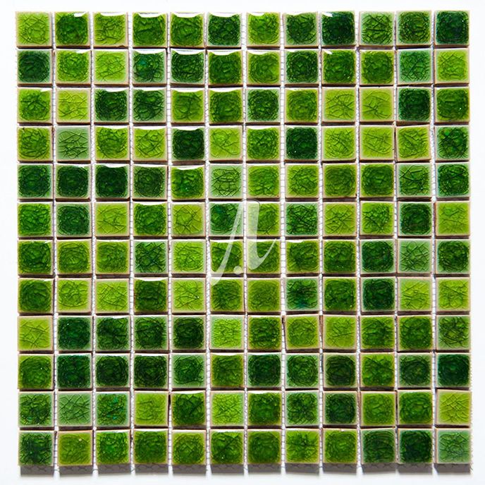 Gạch màu xanh cỏ úa kích thước 2.3x2.3