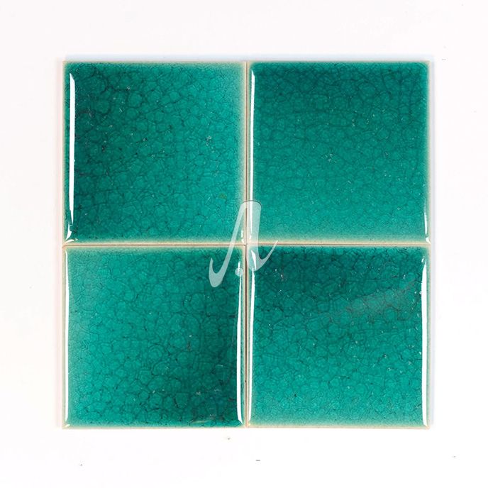 Gạch mosaic hình vuông màu xanh lục bảo 10cmx10cm