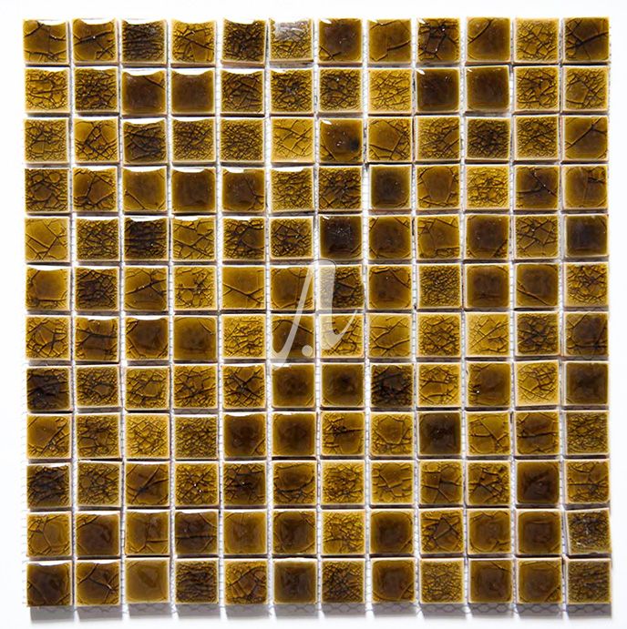Gạch mosaic màu hổ phách kích thước 2.3x2.3