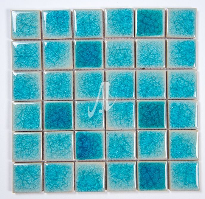 Gạch mosaic hình vuông 4.8x4.8 xanh da trời 