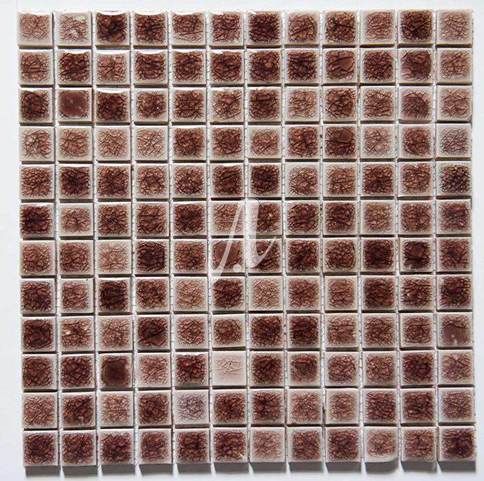 Gạch mosaic màu nâu kích thước 2.3x2.3