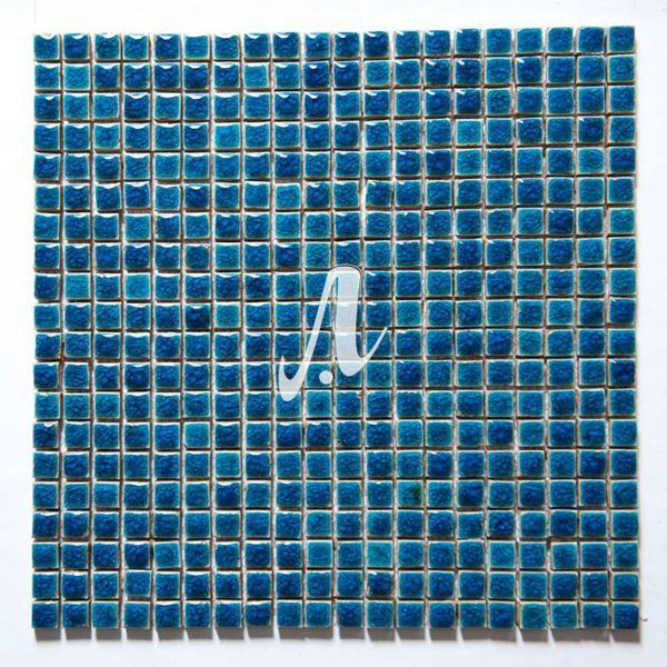 Gạch mosaic bể bơi xanh dương đậm 1x1