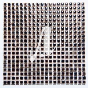 Gạch mosaic vuông nâu đậm 1x1