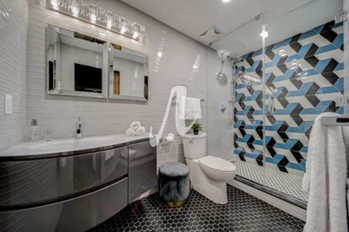 Cách tạo cho phòng tắm trở nên hút mắt hơn với cách phối nhiều tông màu