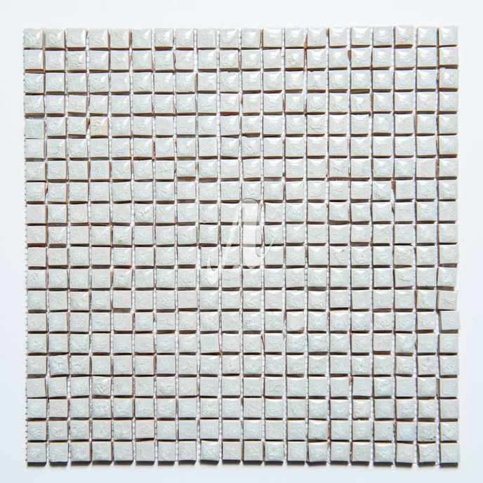 Gạch mosaic vuông trắng kem 1x1 Gạch mosaic vuông trắng kem 1x1