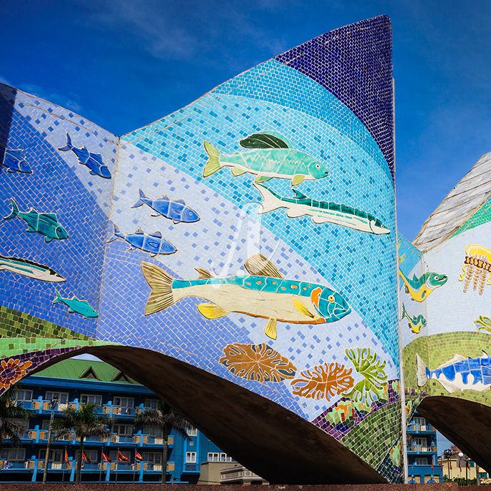 Tranh mosaic Thuận buồm xuôi gió Tranh mosaic Thuận buồm xuôi gió