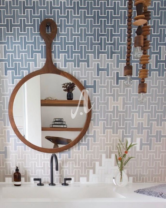 Khu vực bồn tắm đầy ấn tượng với thiết kế gạch mosaic mẫu mới chữ H 