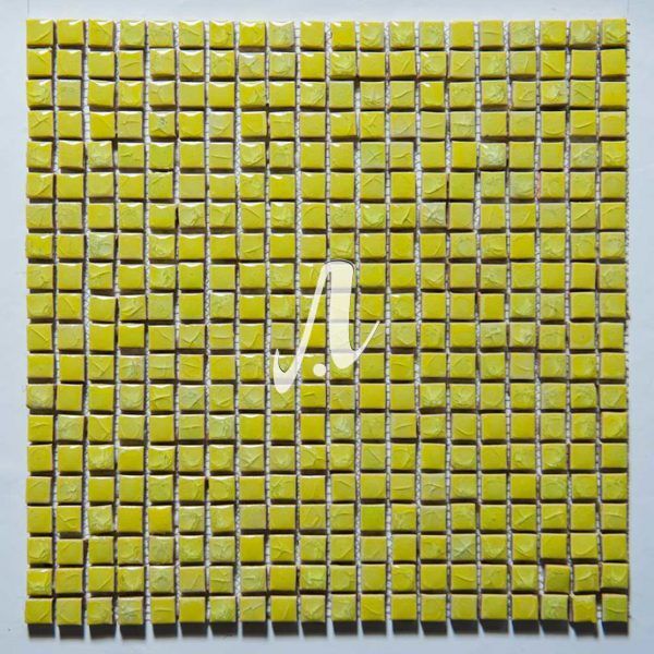 Gạch mosaic vuông vàng 1x1