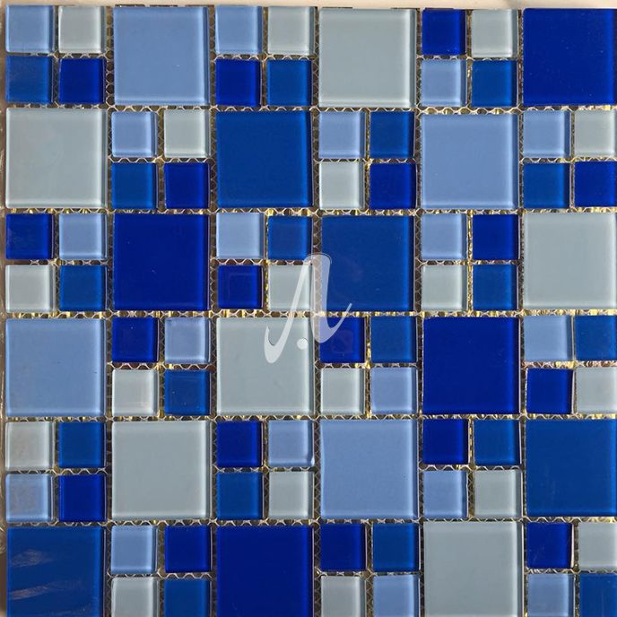 Vỉ gạch mosaic thủy tinh