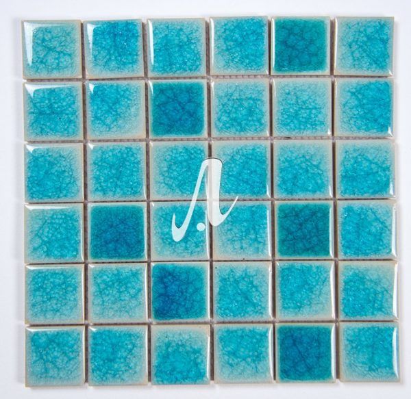 Gạch mosaic vuông xanh da trời 5x5