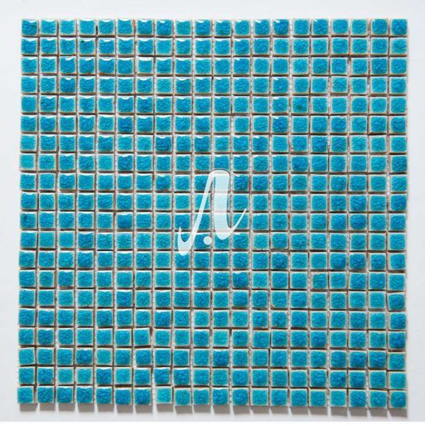 Gạch mosaic bể bơi xanh dương nhạt 1x1